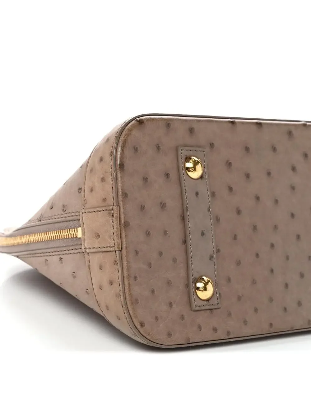 Louis Vuitton Ostrich Alma Pm Gris #291072L39B